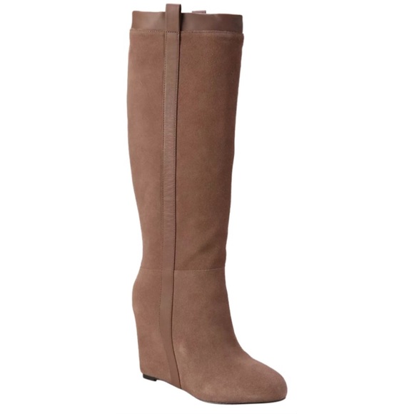 Pour La Victoire Shoes - Pour La Victoire Gwenda Brown Wedge Boots Size 9.5